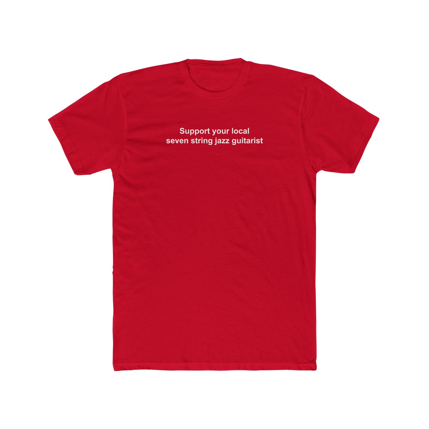 Camiseta de apoyo a los guitarristas de jazz de 7 cuerdas | Defensor de la música jazz | Ropa de moda para músicos | Regalo ideal para guitarristas