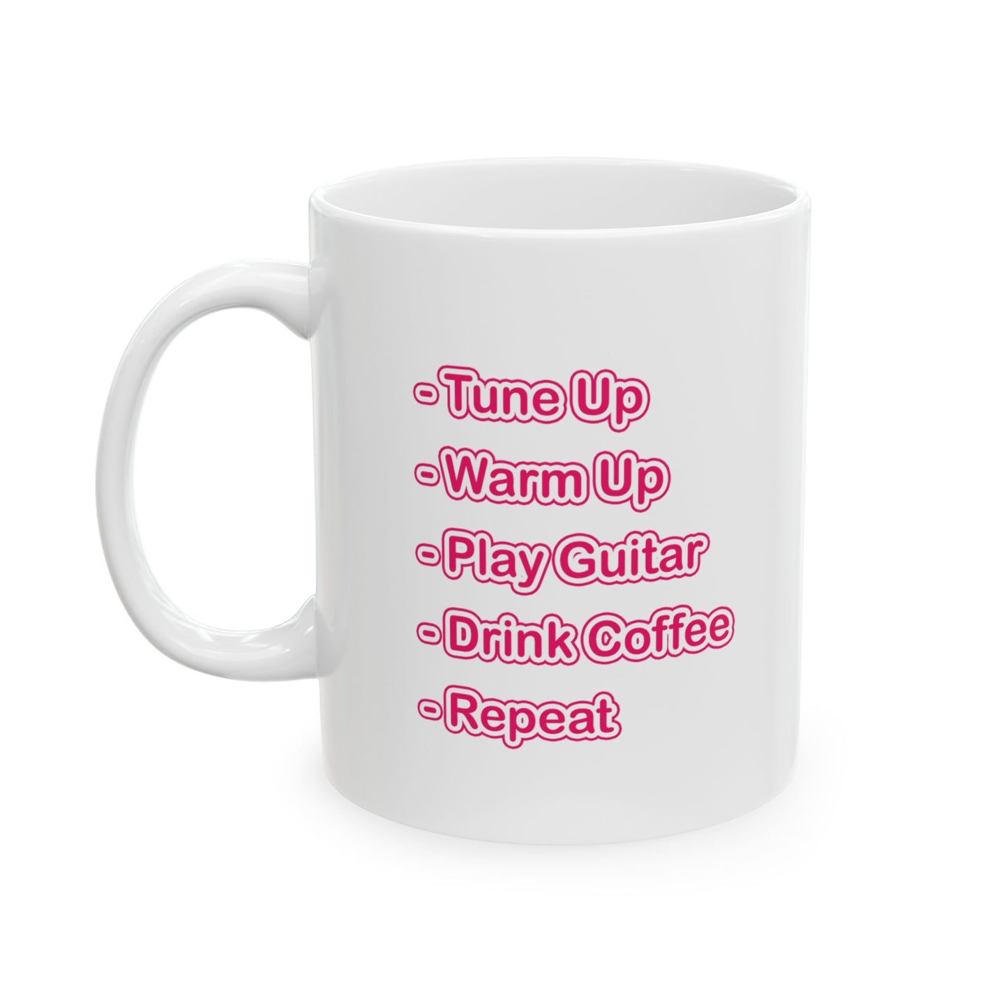 Keramiktasse „You Need To Practice“ | Lustige Haushaltswaren | Kaffeetasse für Gitarristen | Originelle Geschenke für Jazzmusiker