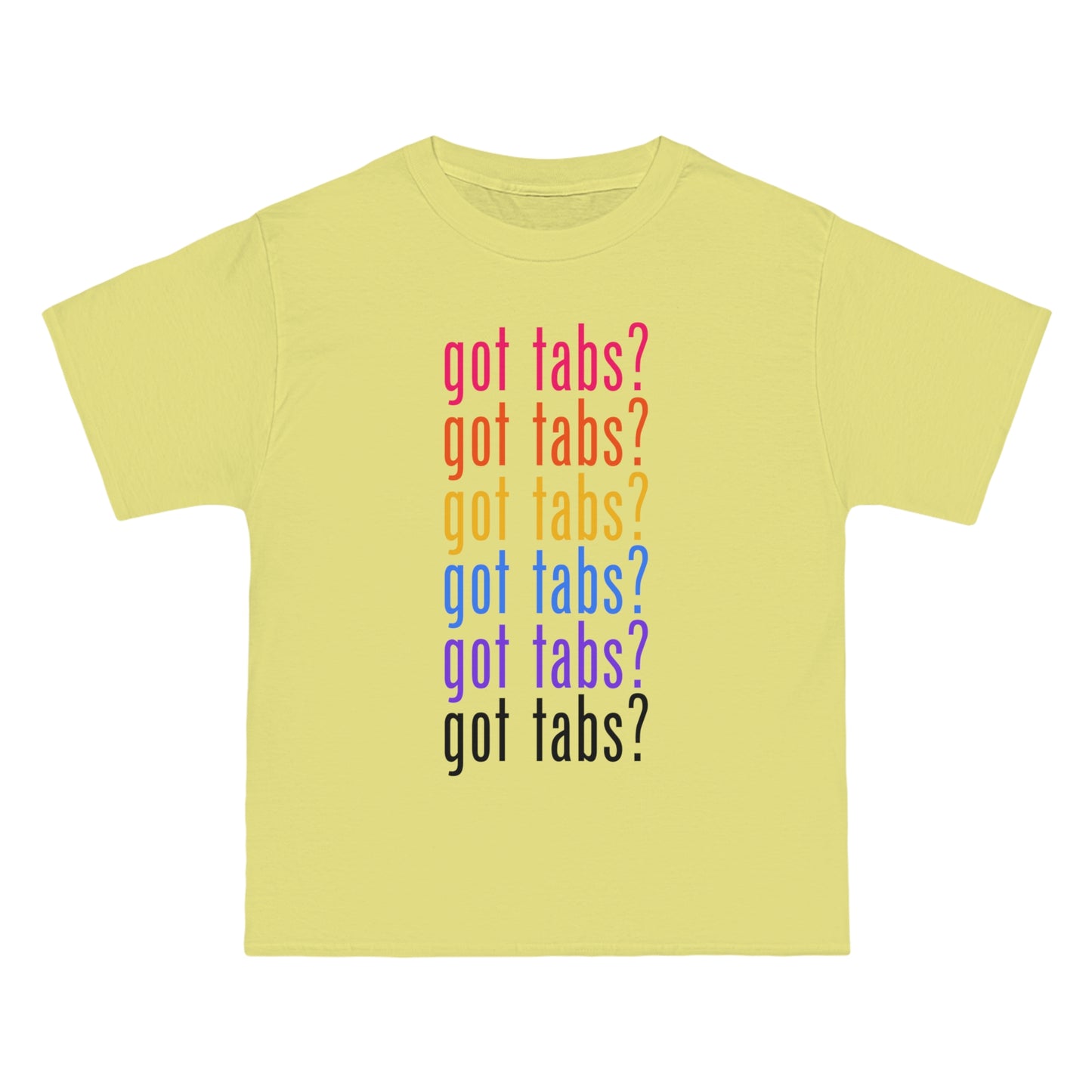 "Got Tabs?" Big & Tall Guitarist T-Shirt | Humorous Musician Apparel | Plus Size Music Tees for Guitar Players