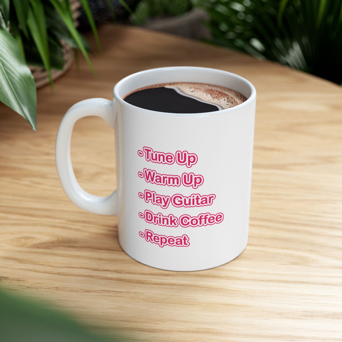 Keramiktasse „You Need To Practice“ | Lustige Haushaltswaren | Kaffeetasse für Gitarristen | Originelle Geschenke für Jazzmusiker