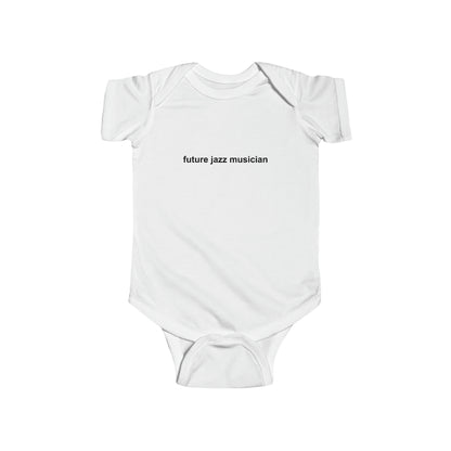 Future Jazz Musician Baby Onesie | Musical Family Infant Wear | Baby Announcement & Jazz Fan Gifts