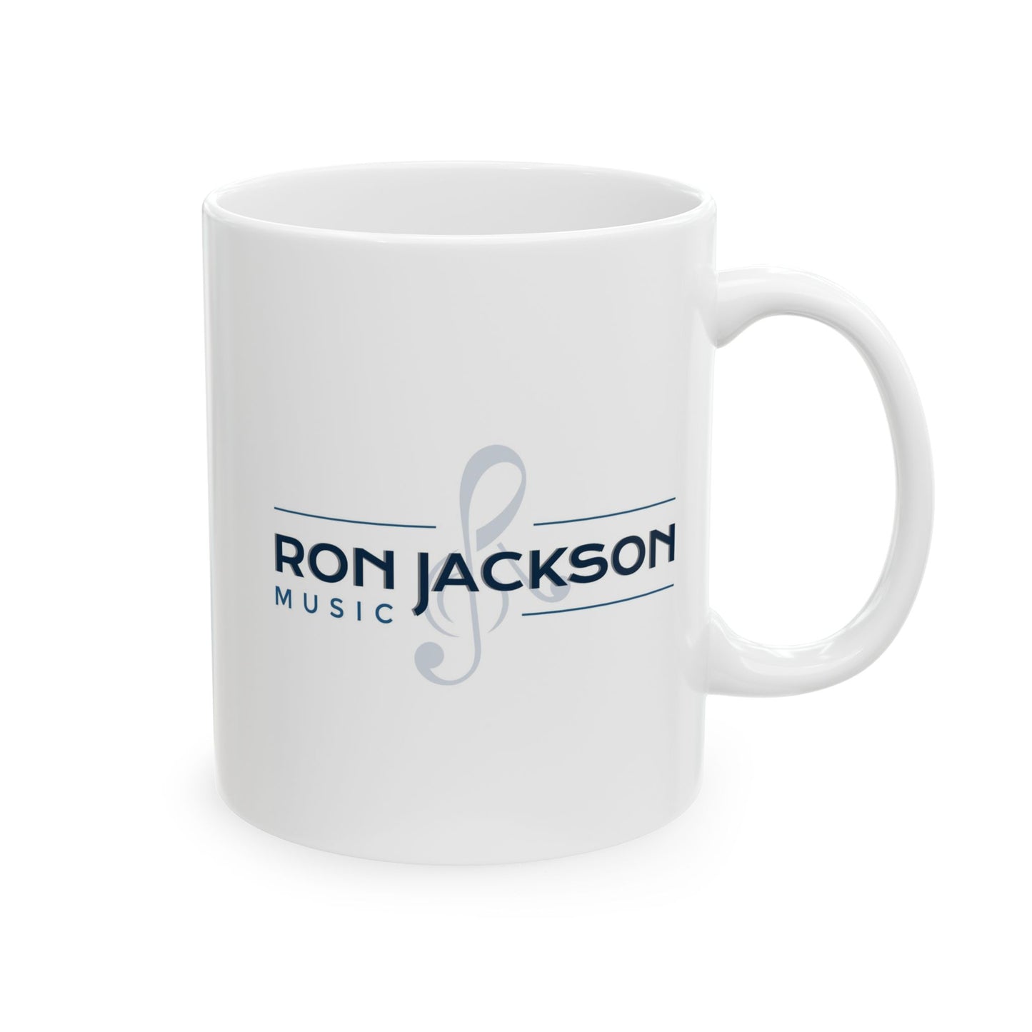Roni Music – Ron Jackson Music Logo Ceramic Coffee Mug | Stylish Gift for Coffee & Tea Lovers