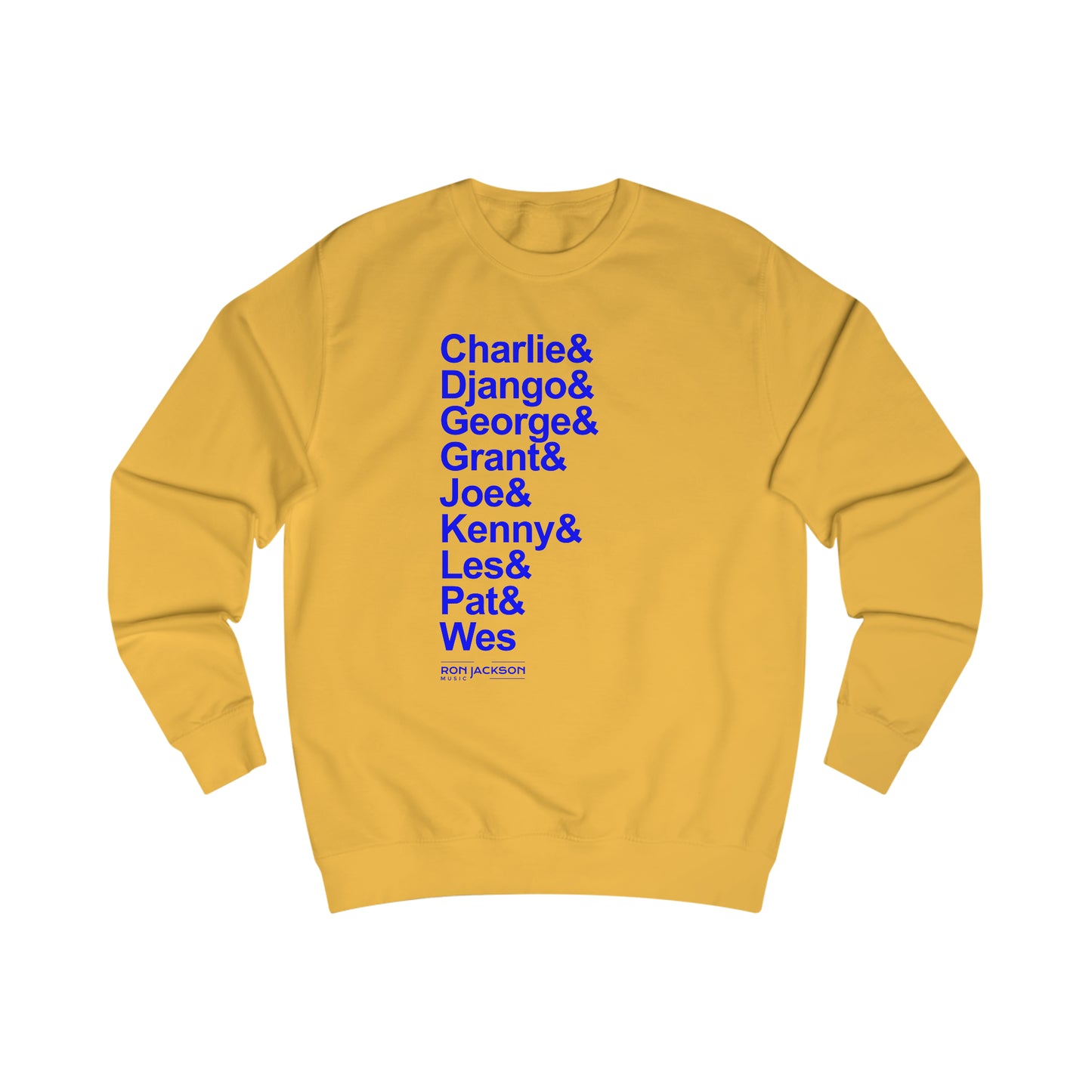 6 String Jazz Guitar Heroes Sweatshirt | Iconic Guitarist Tribute | Warm Apparel for Music Fans | Perfect Gift for Guitar Players