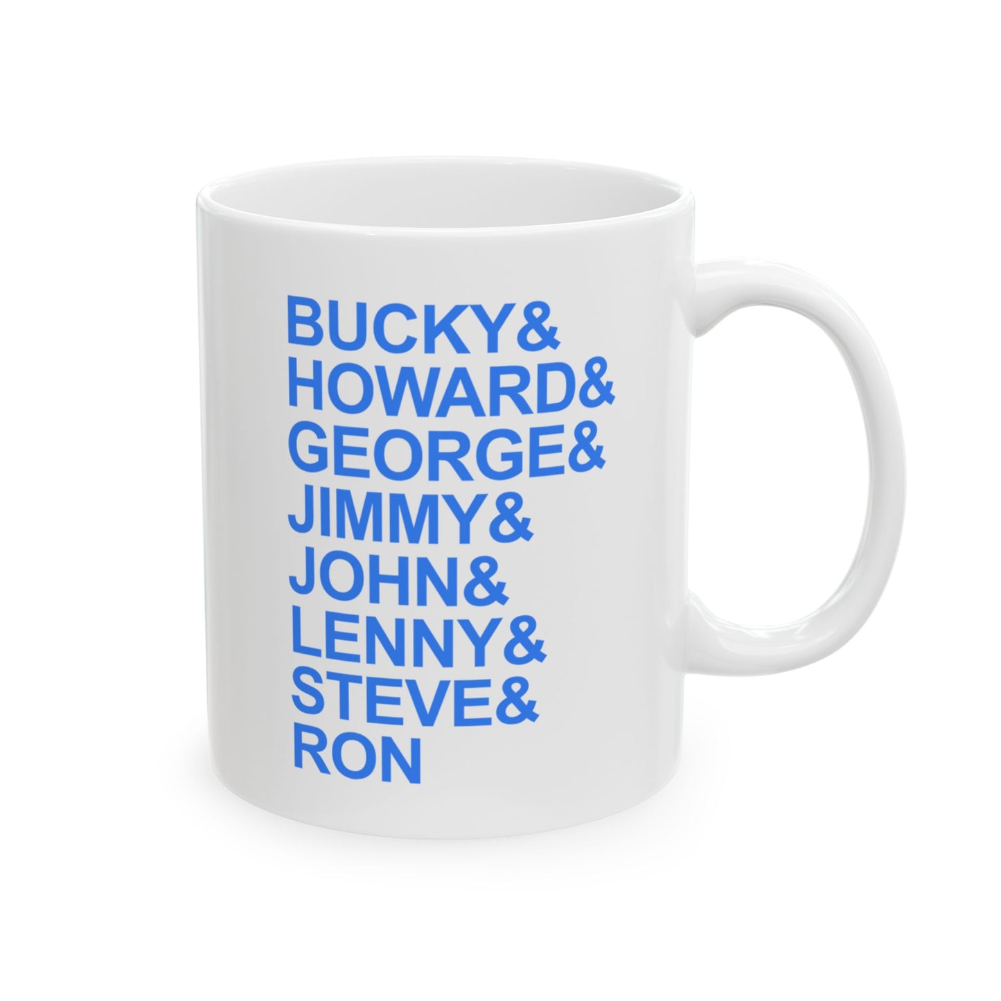 White Seven String Jazz Guitar Greats Ceramic Mug | Musical Home Goods | Coffee Cup for Guitarists | Novelty Gifts for Jazz Musicians