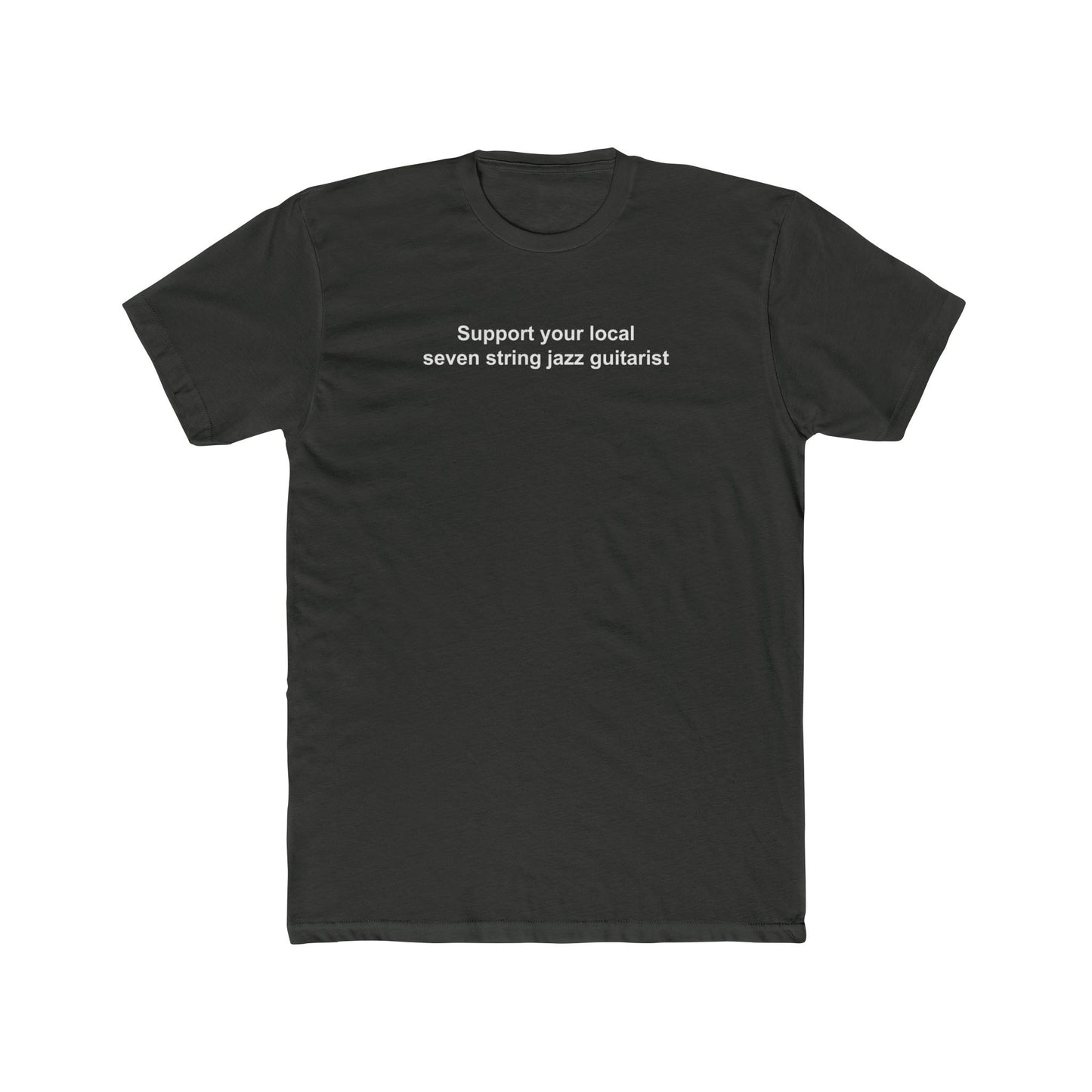 Camiseta de apoyo a los guitarristas de jazz de 7 cuerdas | Defensor de la música jazz | Ropa de moda para músicos | Regalo ideal para guitarristas