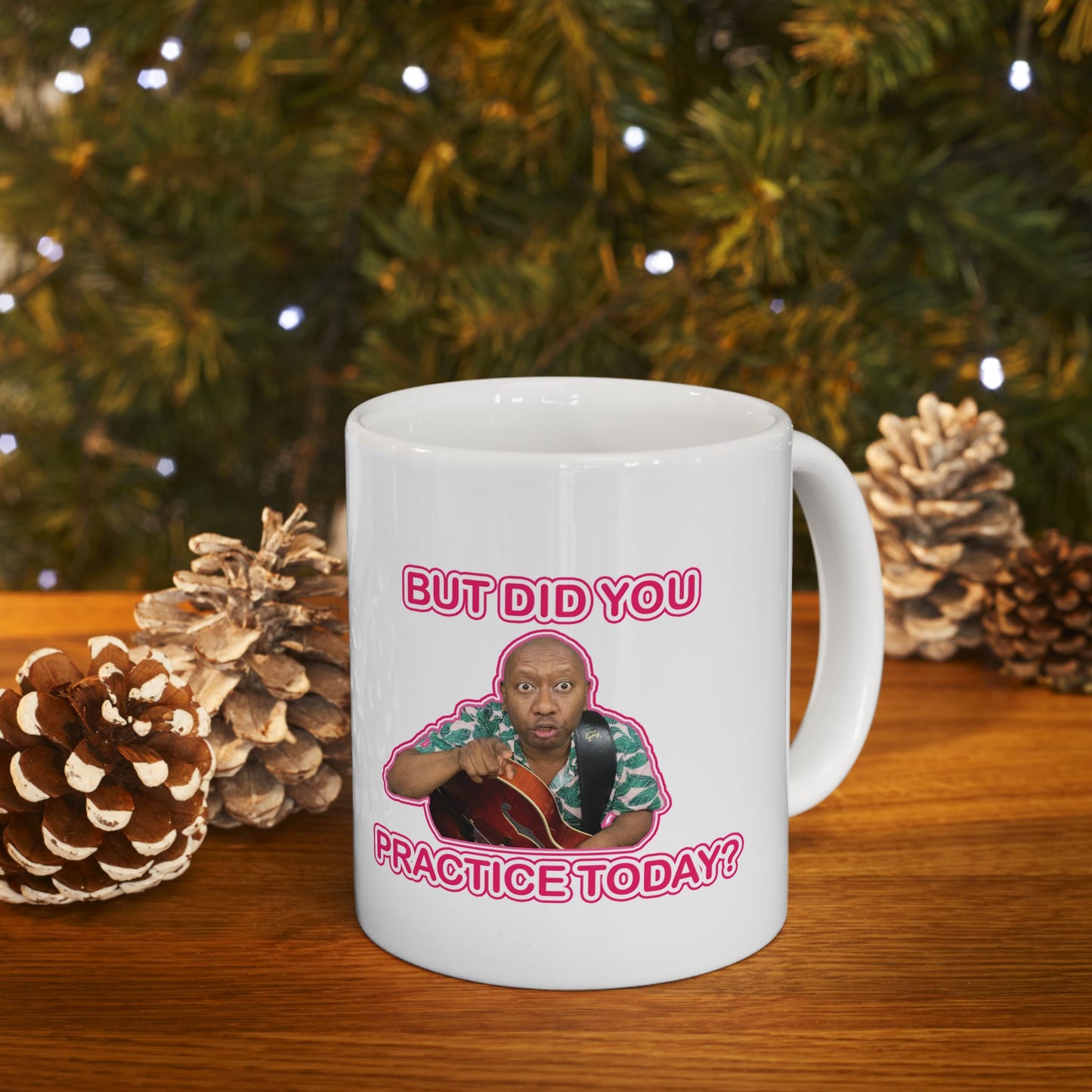 Keramiktasse „You Need To Practice“ | Lustige Haushaltswaren | Kaffeetasse für Gitarristen | Originelle Geschenke für Jazzmusiker