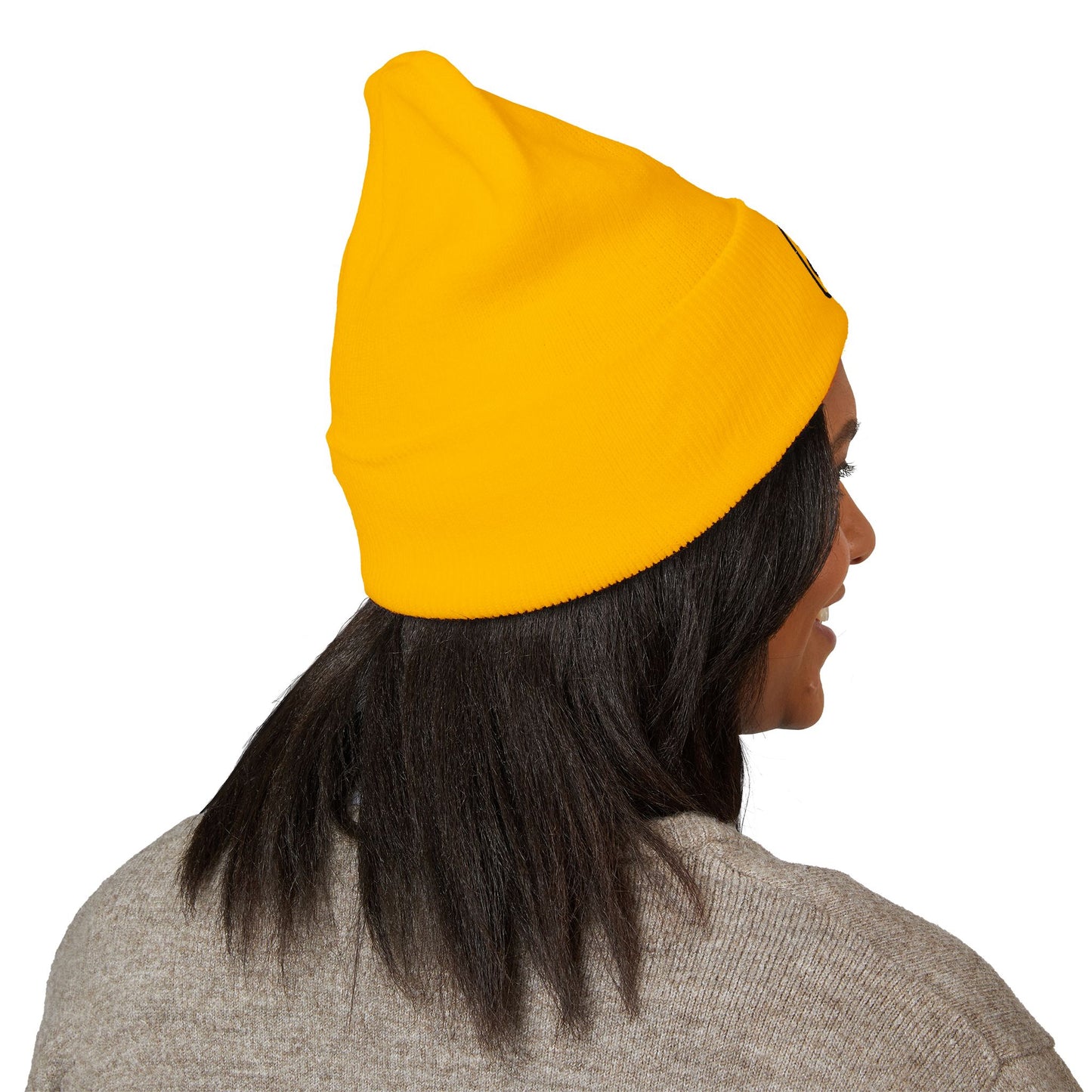 Black Embroidered JZZ GTR® Beanie Hat-Classic Winter Hat for Jazz Lovers and Guitarists