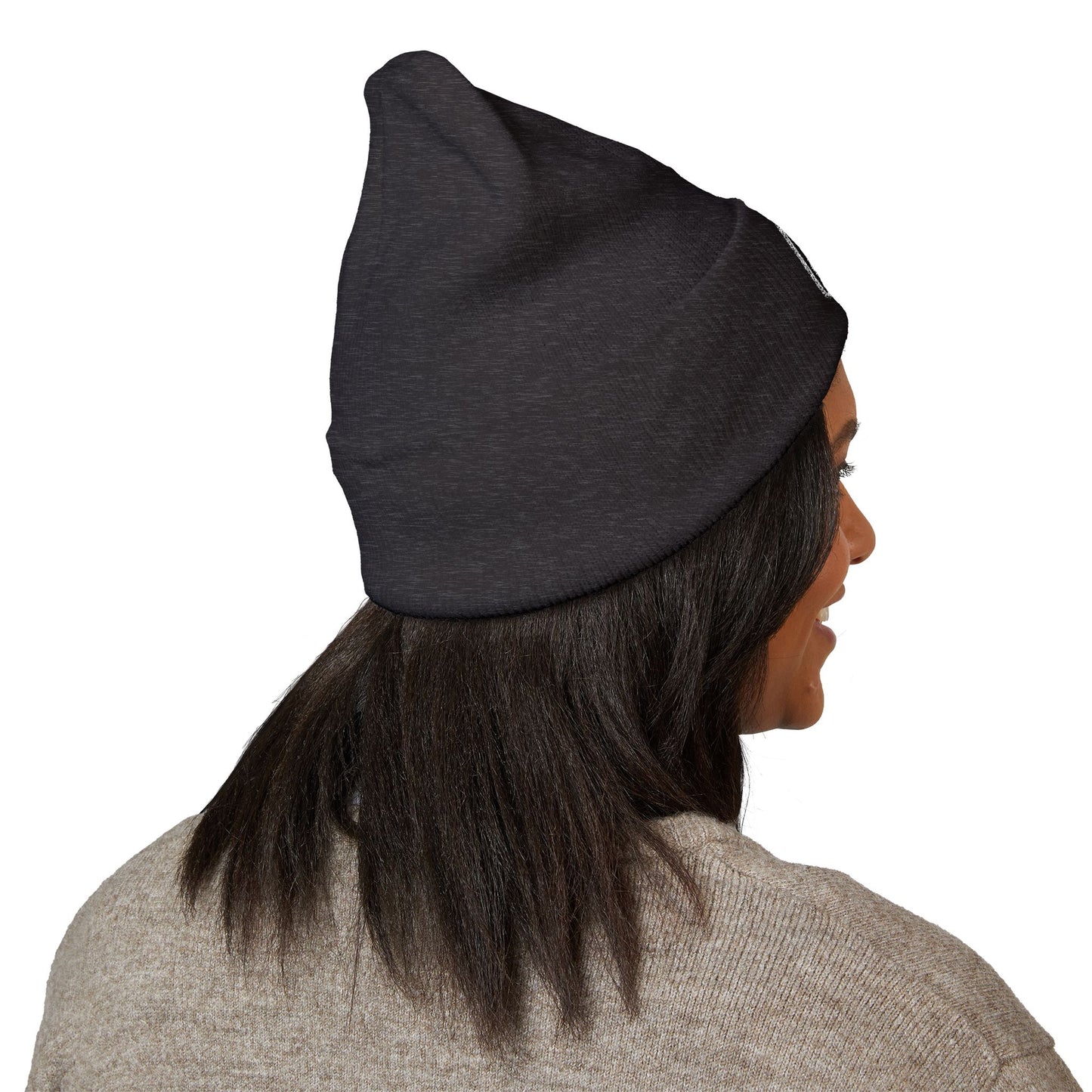White Embroidered JZZ GTR® Beanie Hat | Classic Jazz Musician Look
