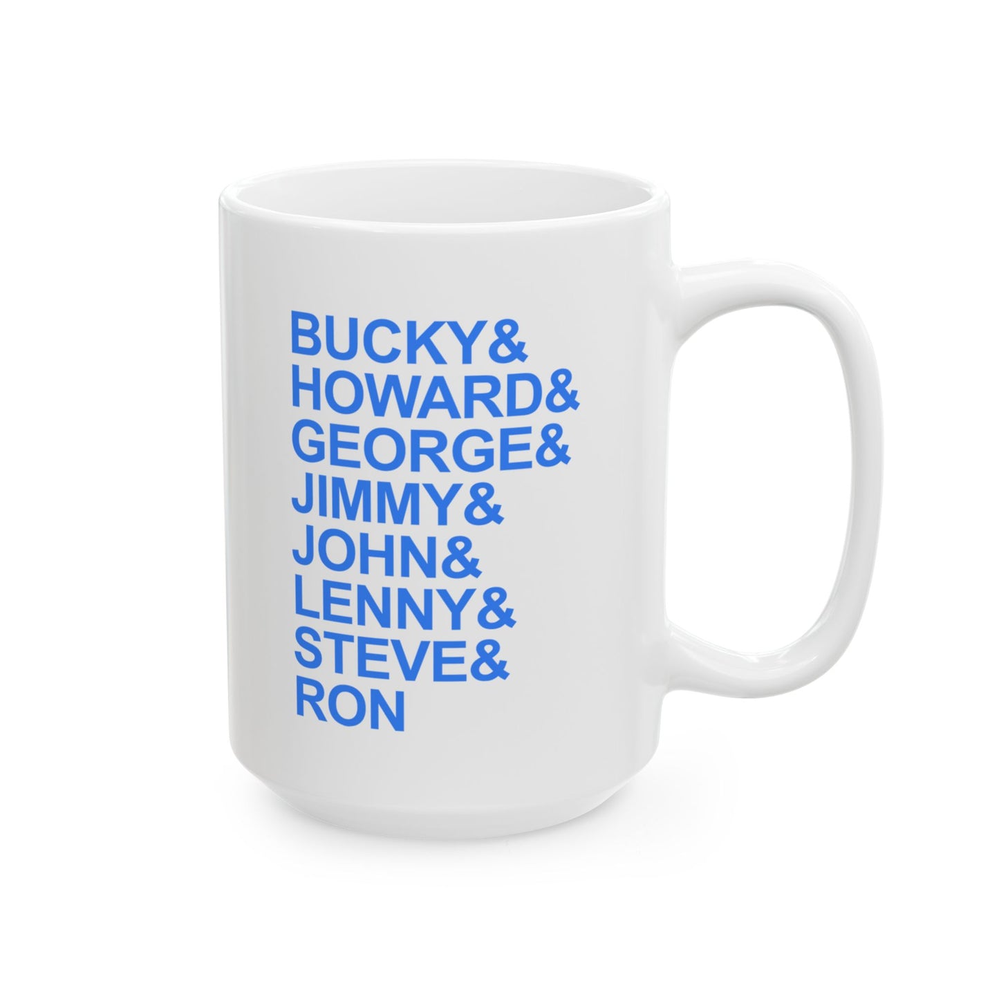 White Seven String Jazz Guitar Greats Ceramic Mug | Musical Home Goods | Coffee Cup for Guitarists | Novelty Gifts for Jazz Musicians