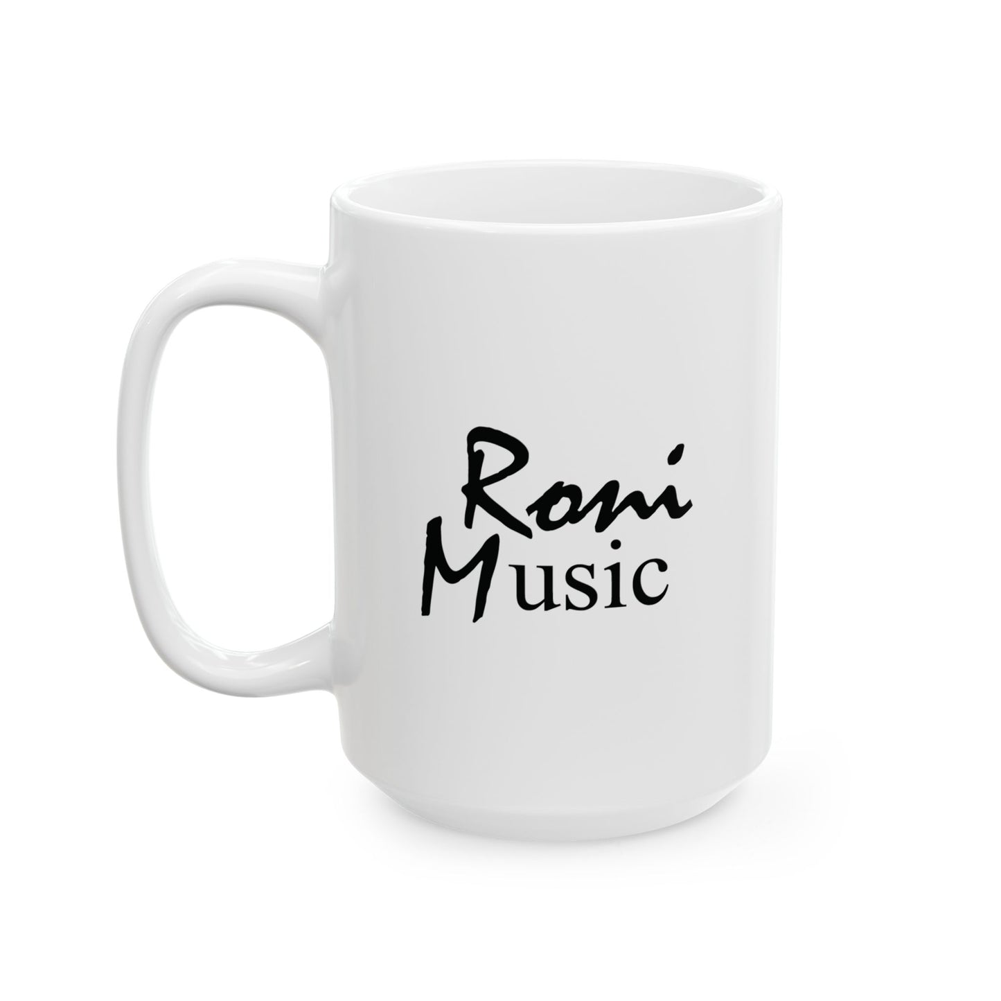 Roni Music – Ron Jackson Music Logo Ceramic Coffee Mug | Stylish Gift for Coffee & Tea Lovers