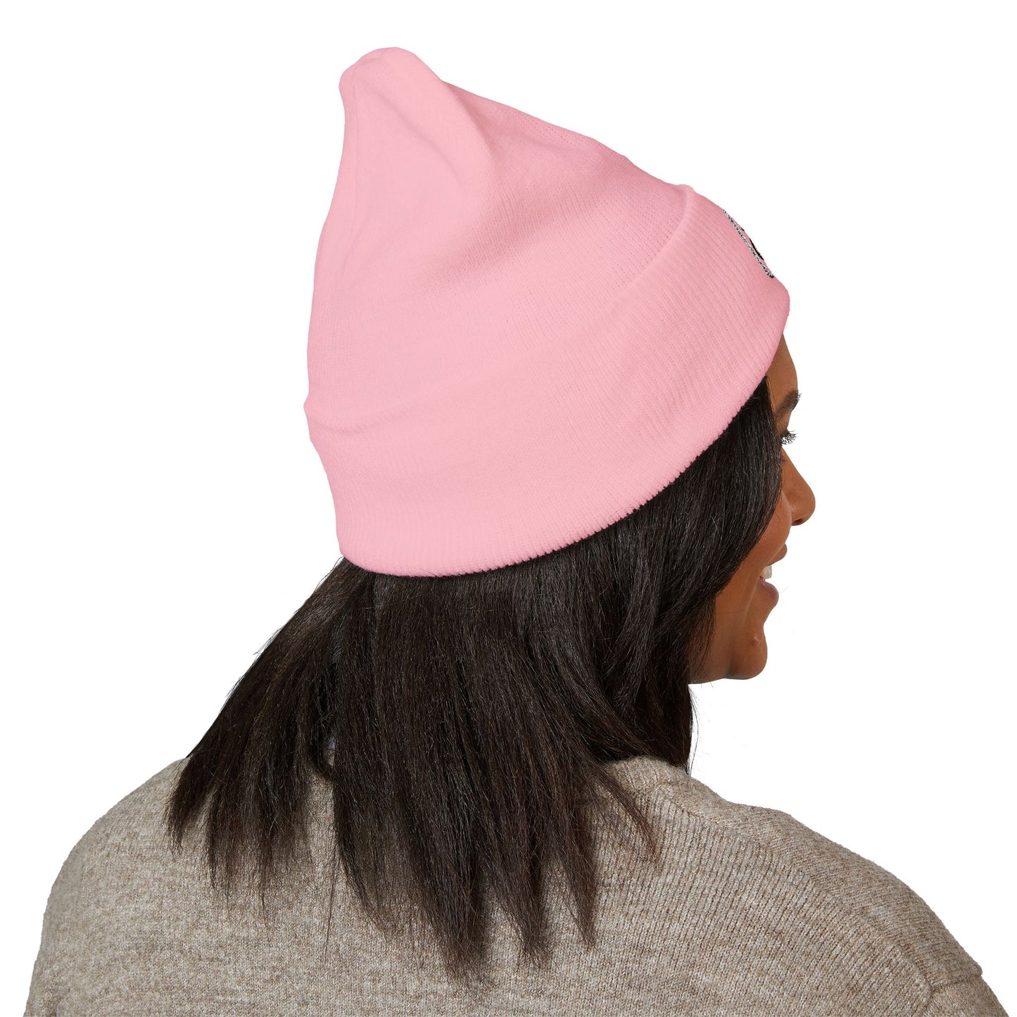White Embroidered JZZ GTR® Beanie Hat | Classic Jazz Musician Look