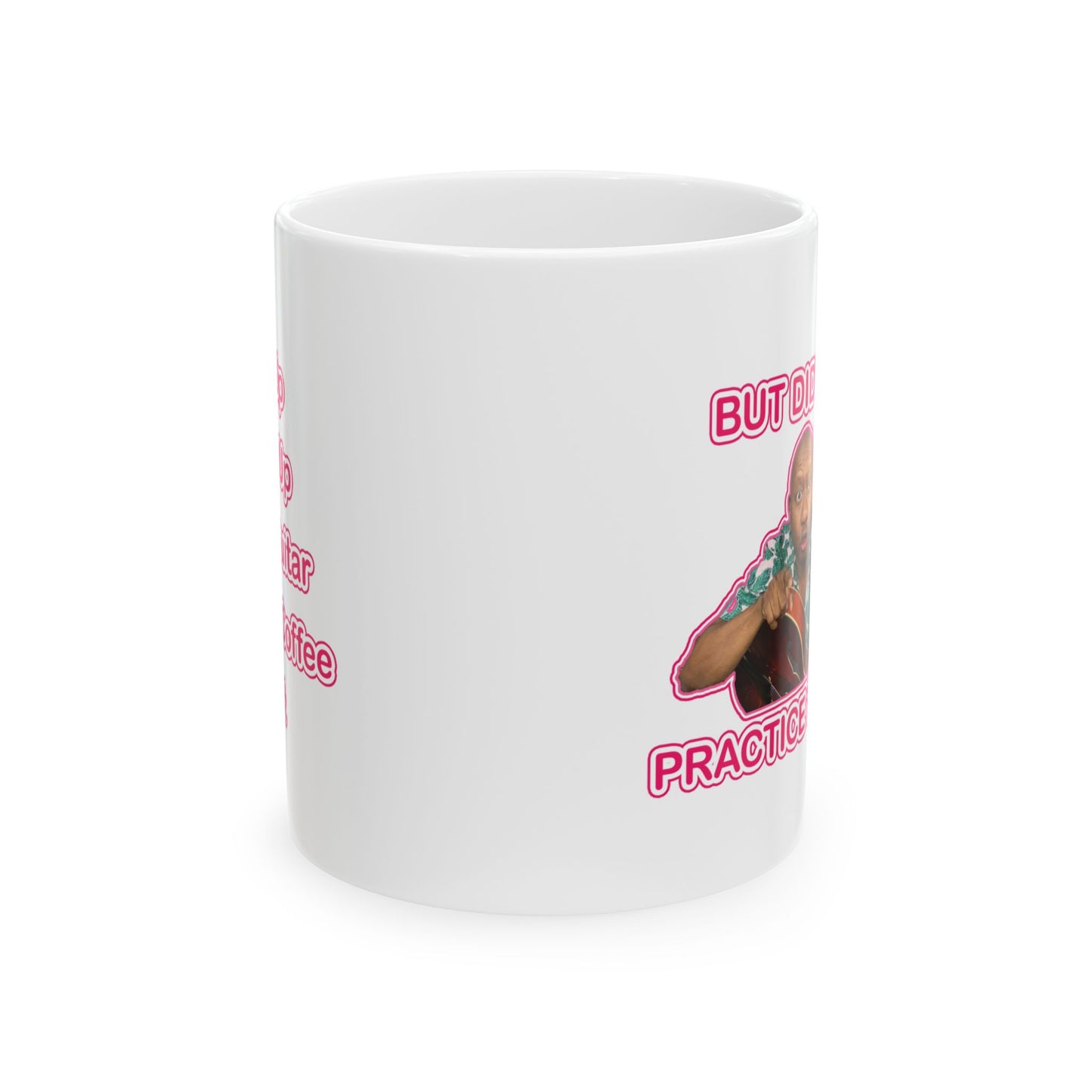 Keramiktasse „You Need To Practice“ | Lustige Haushaltswaren | Kaffeetasse für Gitarristen | Originelle Geschenke für Jazzmusiker