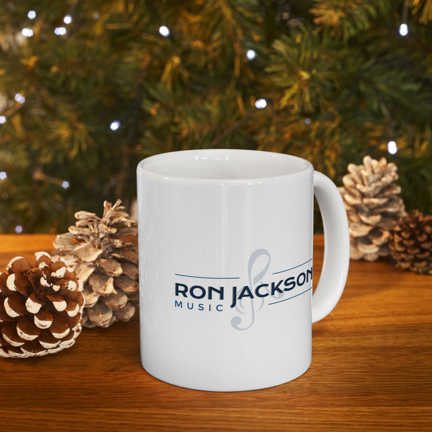 Roni Music – Ron Jackson Music Logo Ceramic Coffee Mug | Stylish Gift for Coffee & Tea Lovers