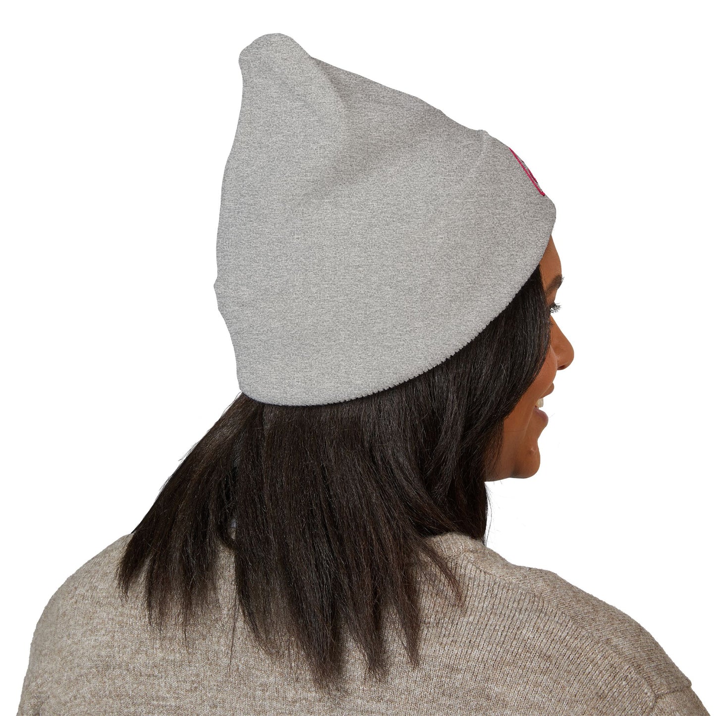 Pink Embroidered JZZ GTR® Beanie Hat | Warm Jazz Guitar Winter Style