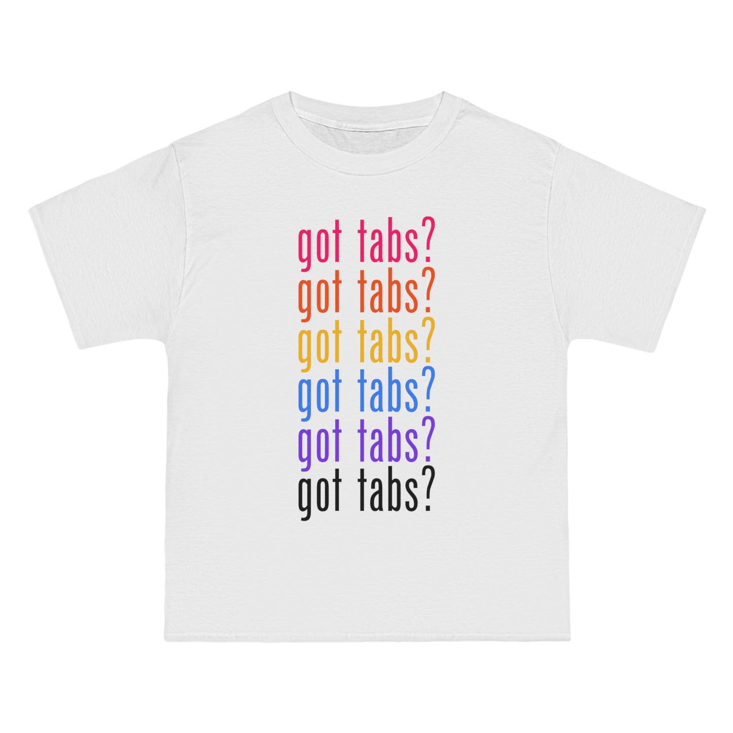 "Got Tabs?" Big & Tall Guitarist T-Shirt | Humorous Musician Apparel | Plus Size Music Tees for Guitar Players