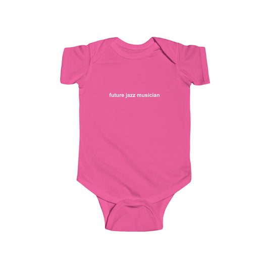 Future Jazz Musician Baby Onesie | Musical Family Infant Wear | Baby Announcement & Jazz Fan Gifts