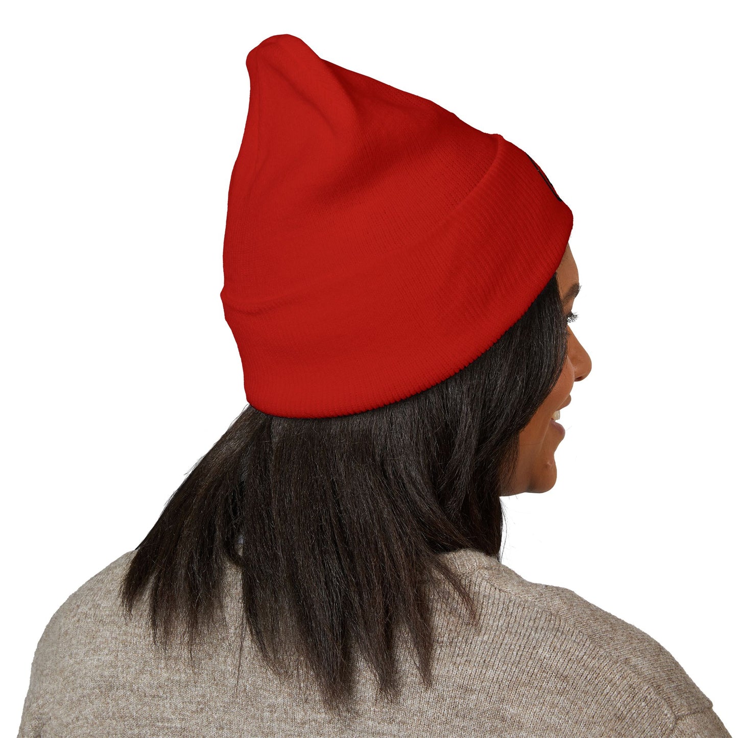 Black Embroidered JZZ GTR® Beanie Hat-Classic Winter Hat for Jazz Lovers and Guitarists