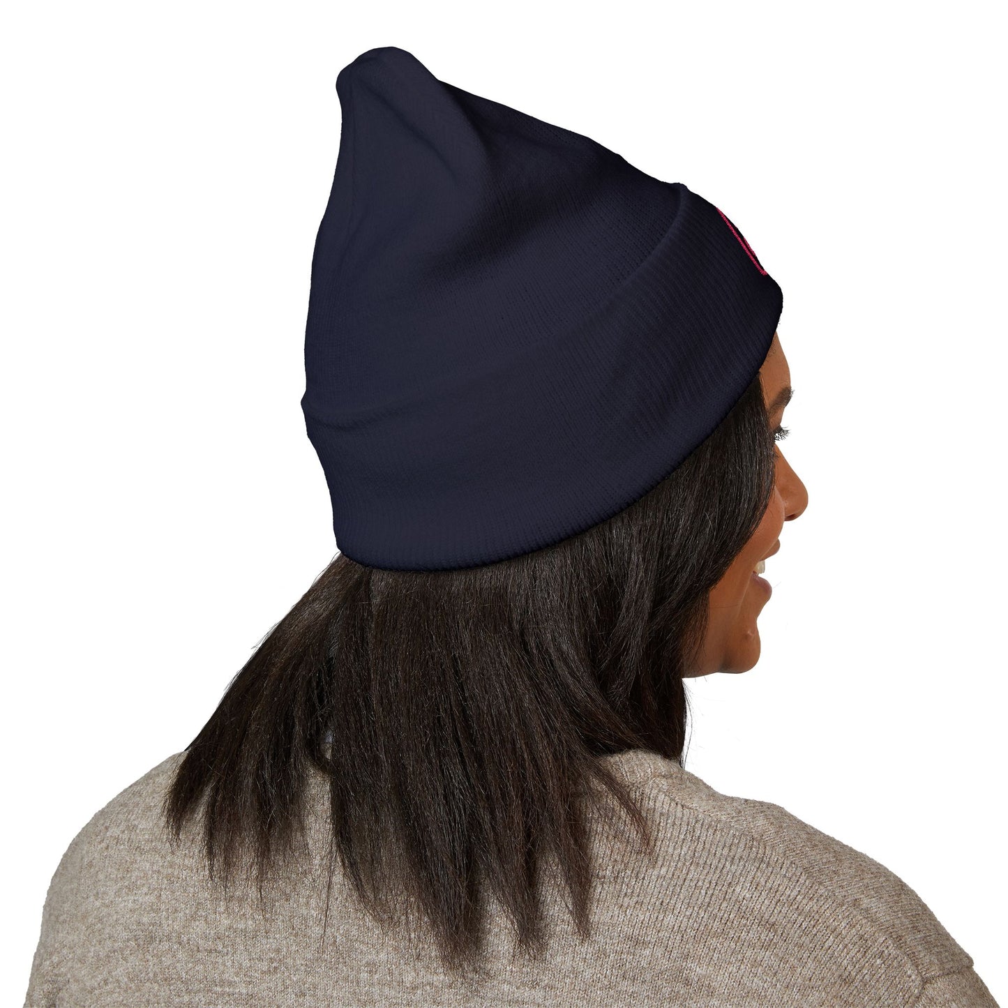 Pink Embroidered JZZ GTR® Beanie Hat | Warm Jazz Guitar Winter Style