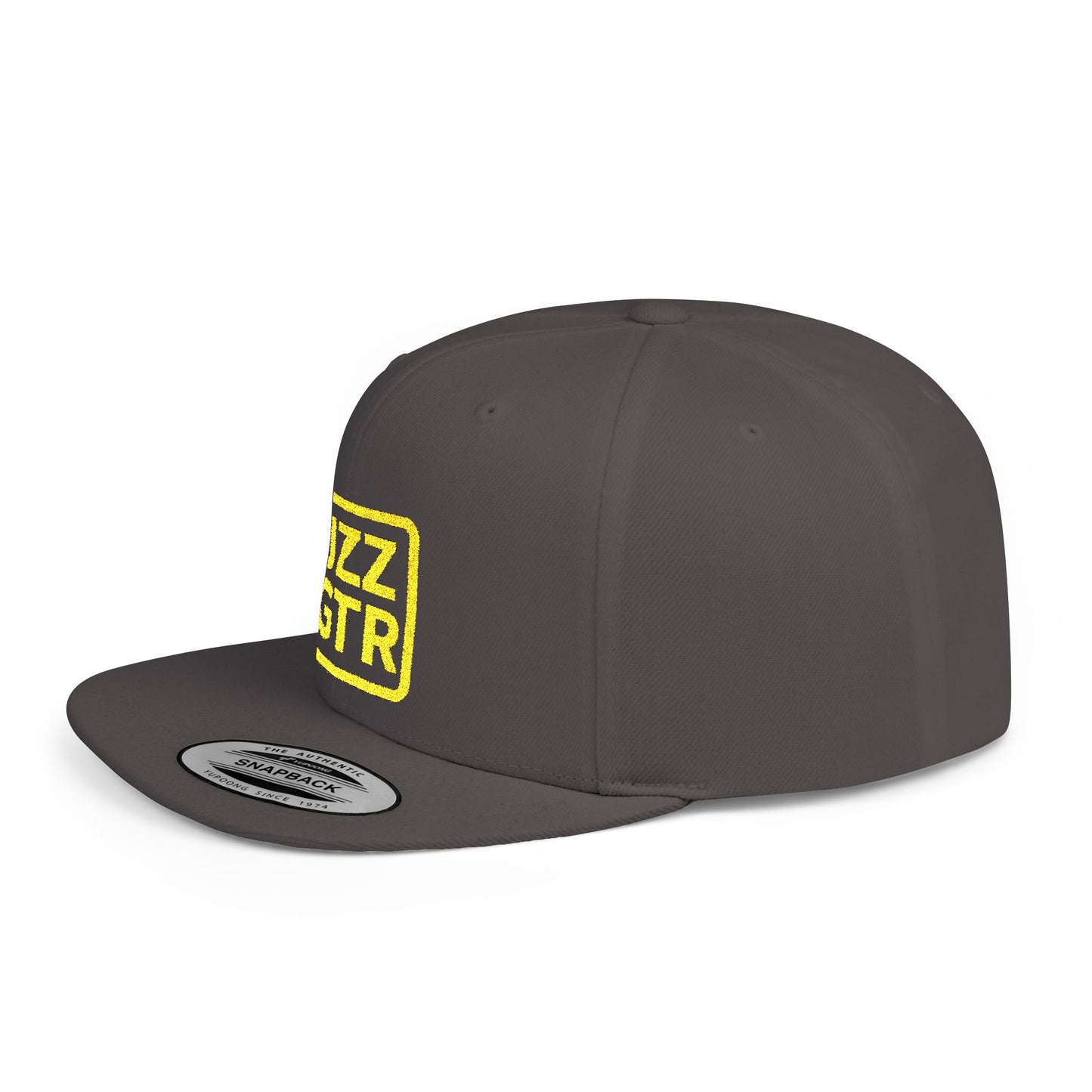Yellow Embroidered JZZ GTR ® Snapback Hat, Trendy Snapback Cap, Casual Gift for Jazz Lovers and Jazz Guitarists