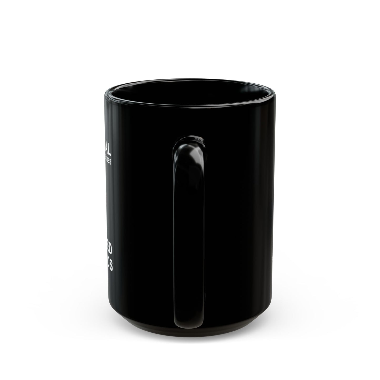 Shy Cat 11oz schwarze Kaffeetasse | Humorvolle Morgenkaffeetasse | Einzigartige Teetasse für Gitarristen | Neuartige Haushaltswaren für Musikliebhaber