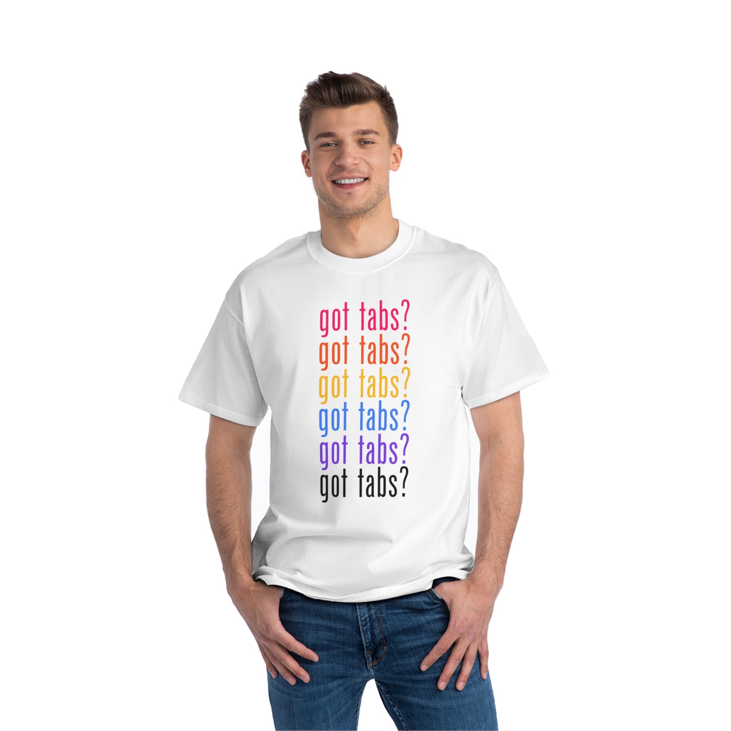 "Got Tabs?" Big & Tall Guitarist T-Shirt | Humorous Musician Apparel | Plus Size Music Tees for Guitar Players