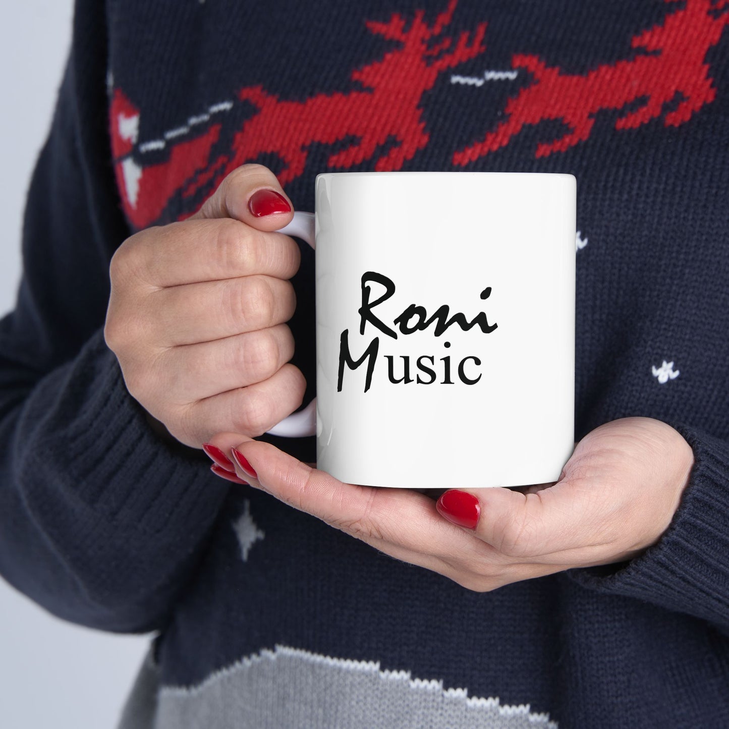 Roni Music – Ron Jackson Music Logo Ceramic Coffee Mug | Stylish Gift for Coffee & Tea Lovers
