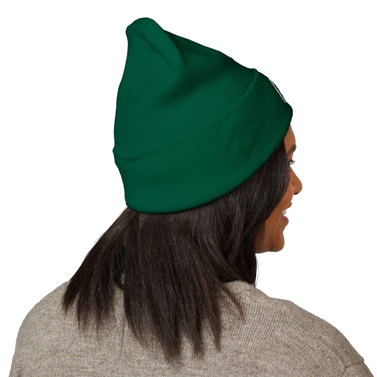 White Embroidered JZZ GTR® Beanie Hat | Classic Jazz Musician Look