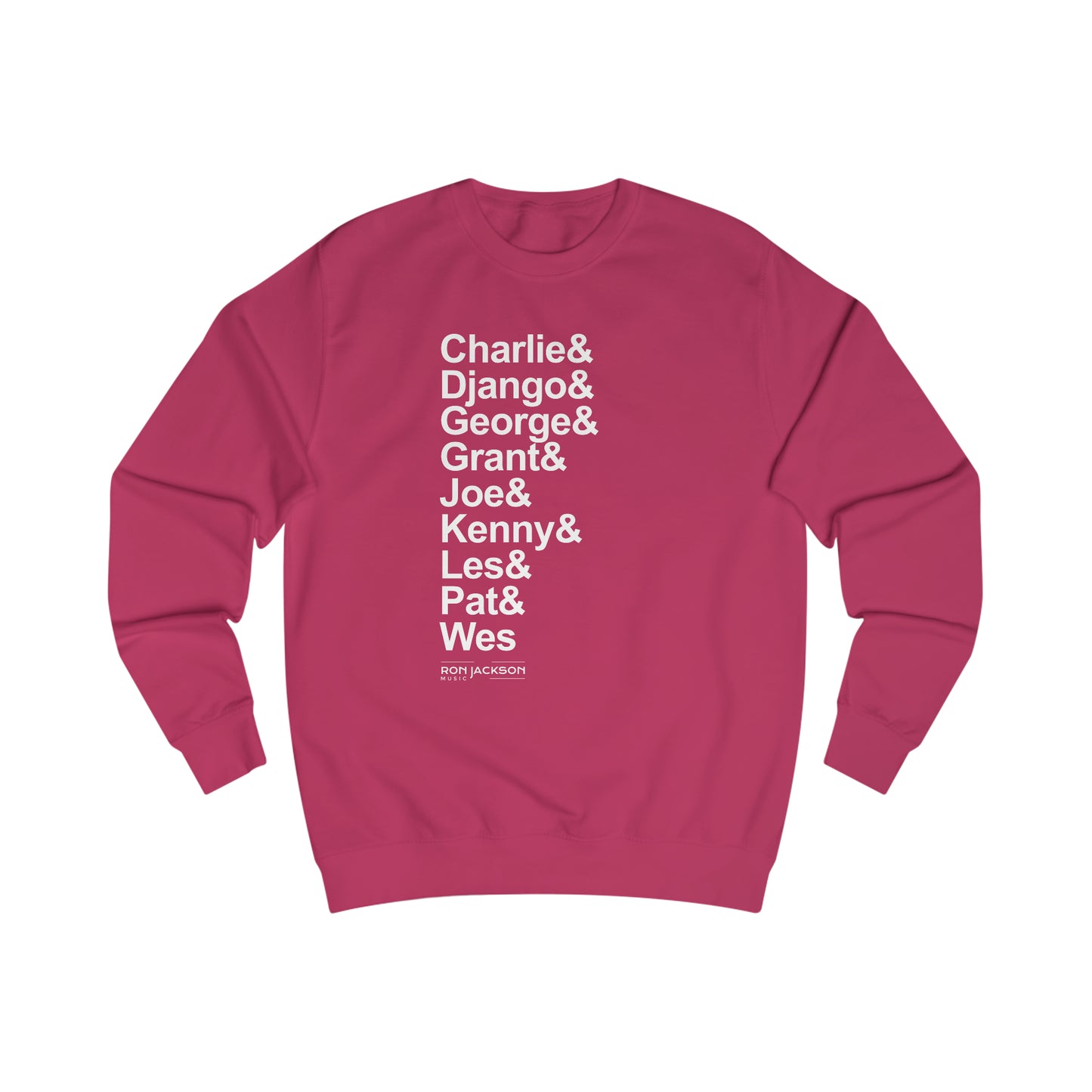 6 String Jazz Guitar Heroes Sweatshirt | Iconic Guitarist Tribute | Warm Apparel for Music Fans | Perfect Gift for Guitar Players