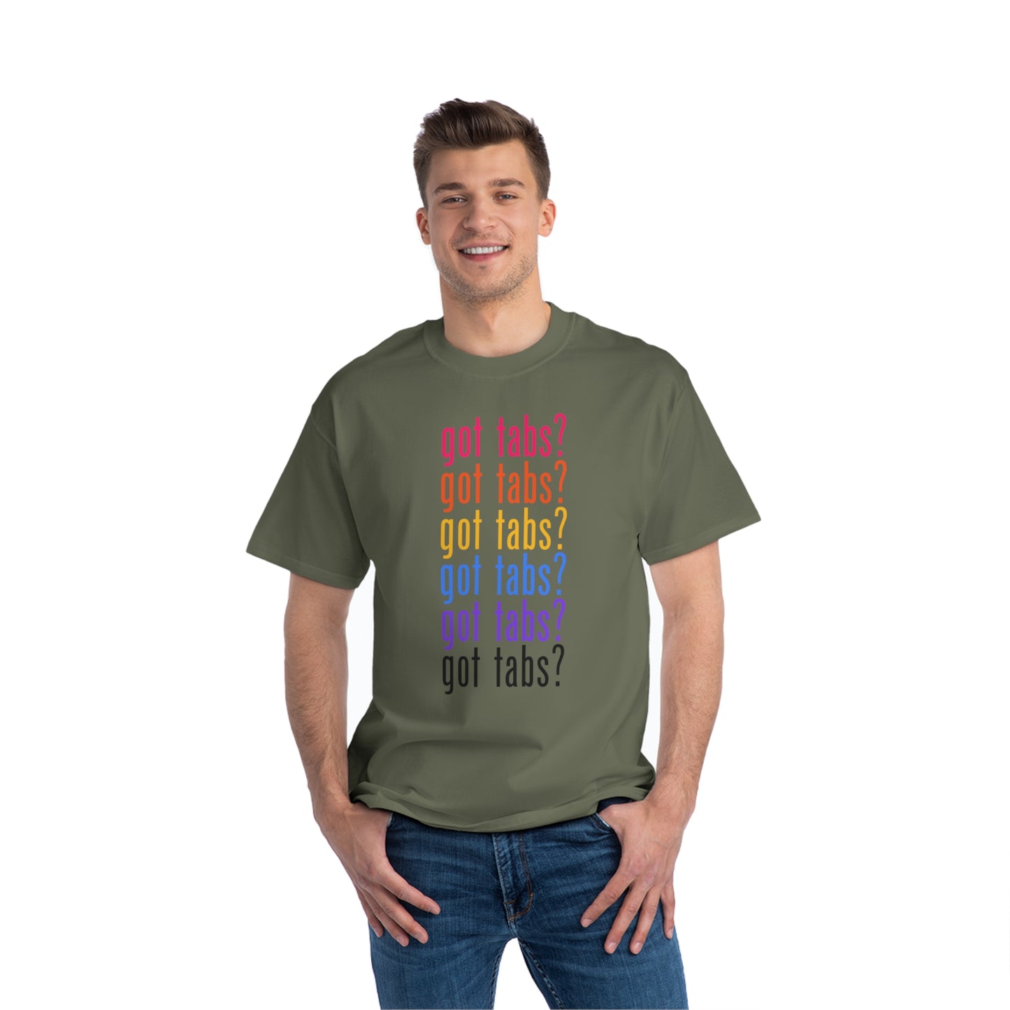 "Got Tabs?" Big & Tall Guitarist T-Shirt | Humorous Musician Apparel | Plus Size Music Tees for Guitar Players