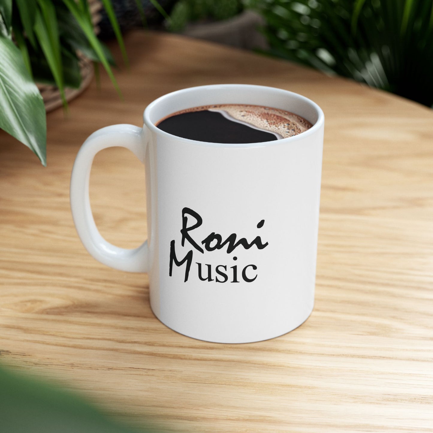 Roni Music – Ron Jackson Music Logo Ceramic Coffee Mug | Stylish Gift for Coffee & Tea Lovers