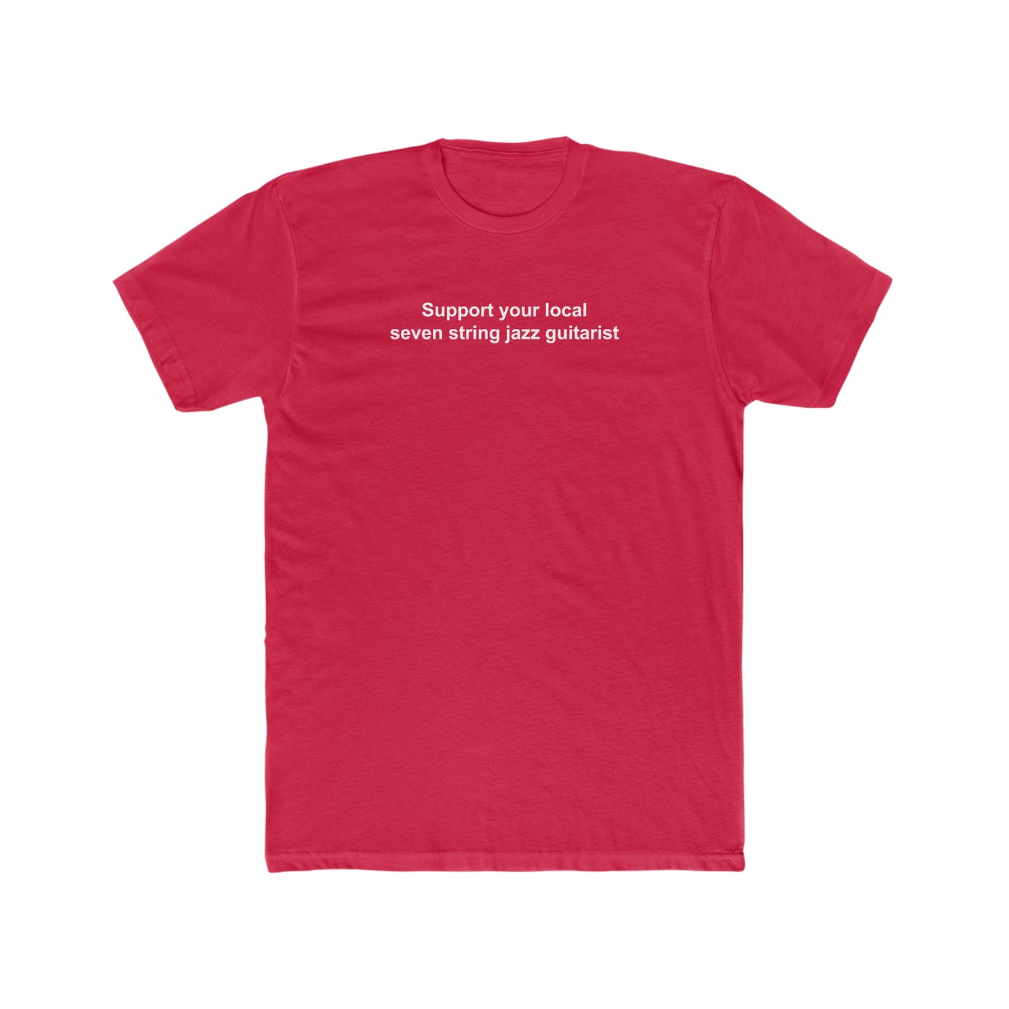 Support 7 String Jazz Guitarist Tee | Advocate for Jazz Music | Fashionable Musician Wear | Ideal Gift for Guitar Players