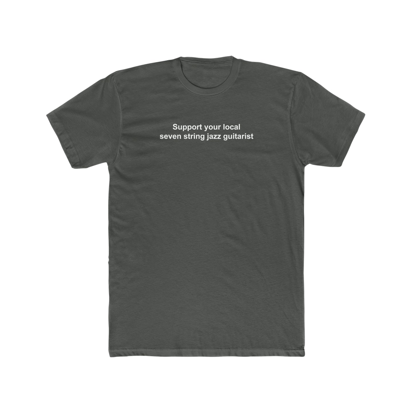 Support 7 String Jazz Guitarist Tee | Advocate for Jazz Music | Fashionable Musician Wear | Ideal Gift for Guitar Players