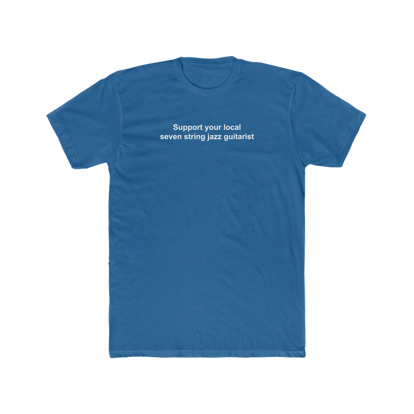 Support 7 String Jazz Guitarist Tee | Advocate for Jazz Music | Fashionable Musician Wear | Ideal Gift for Guitar Players