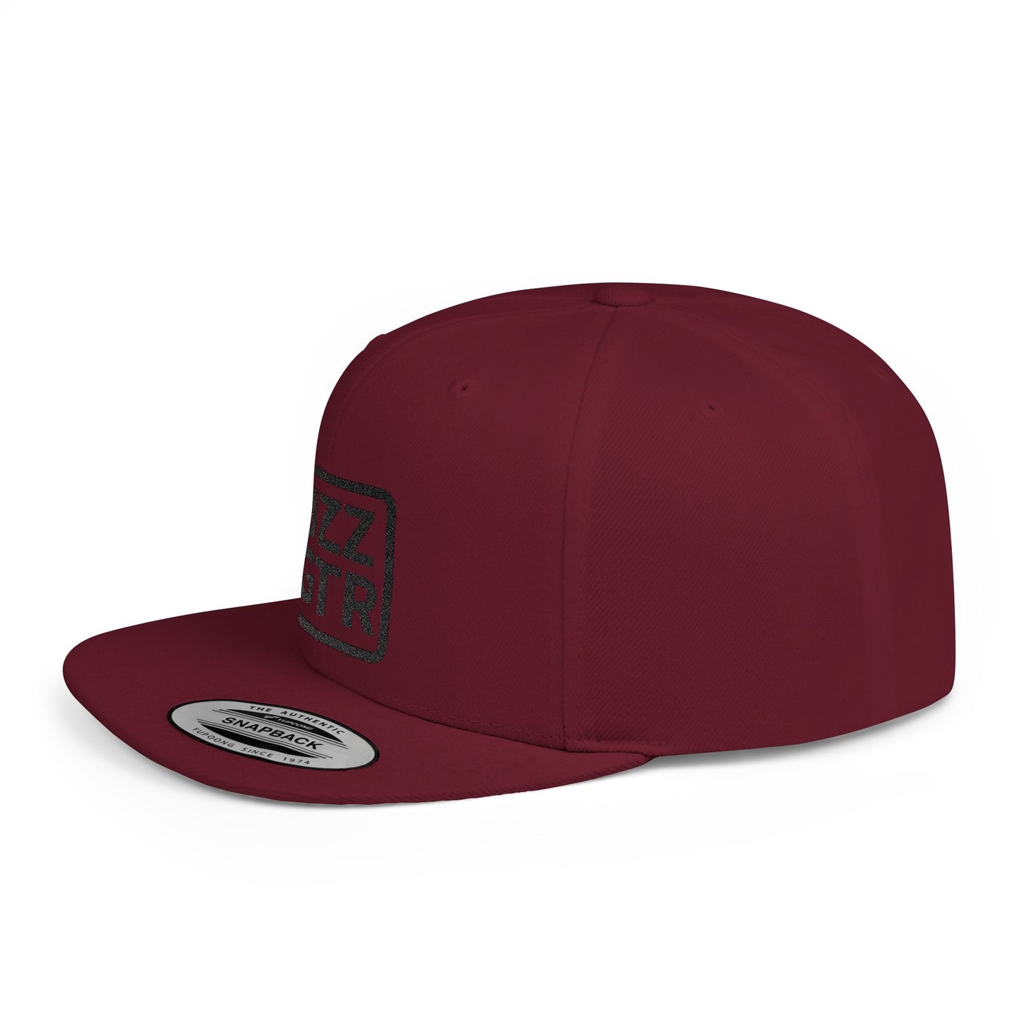 Sophisticated Black Embroidered JZZ GTR ® Snapback Hat, Trendy Snapback Cap, Casual Gift for Jazz Lovers and Jazz Guitarists