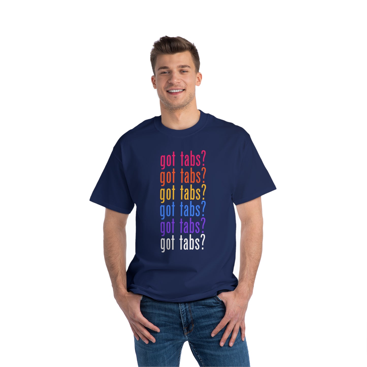"Got Tabs?" Big & Tall Guitarist T-Shirt | Humorous Musician Apparel | Plus Size Music Tees for Guitar Players