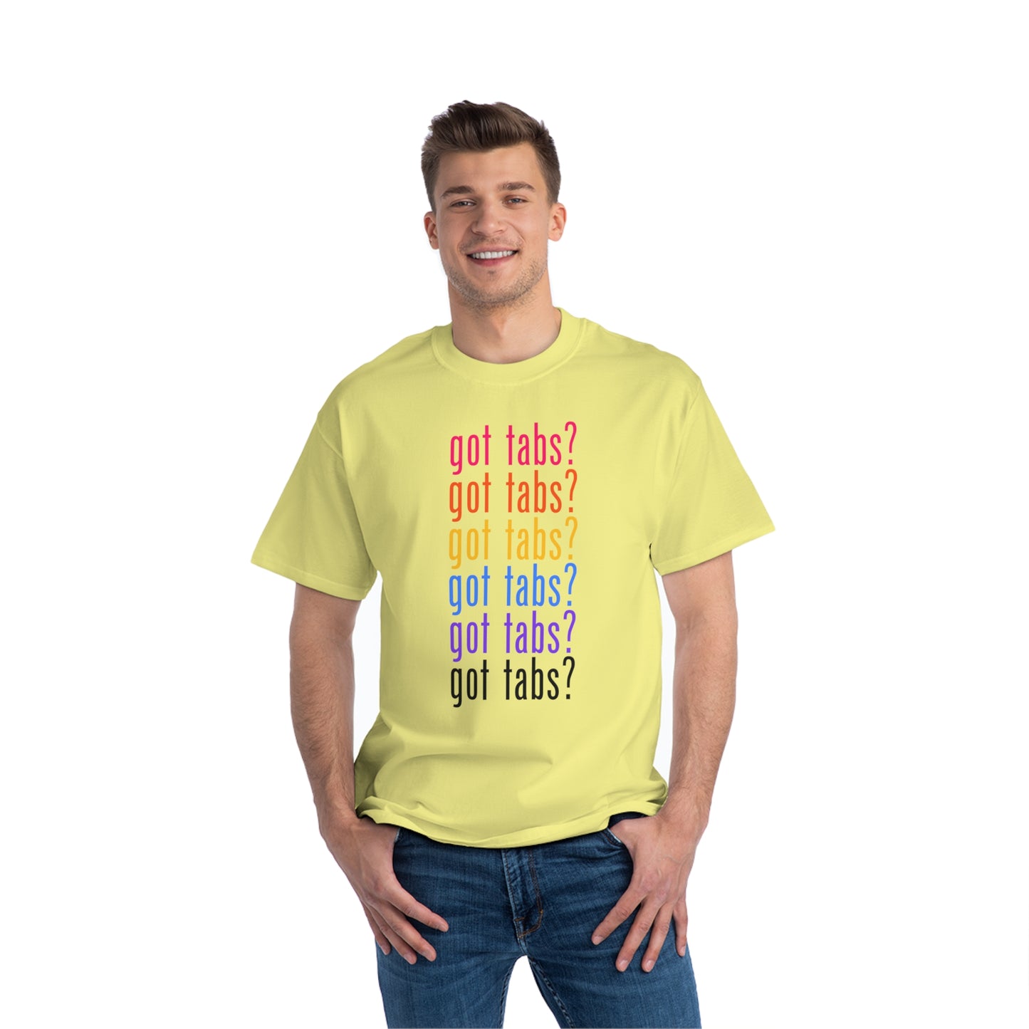 "Got Tabs?" Big & Tall Guitarist T-Shirt | Humorous Musician Apparel | Plus Size Music Tees for Guitar Players