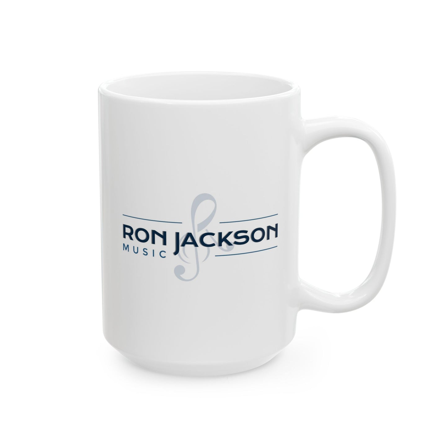 Roni Music – Ron Jackson Music Logo Ceramic Coffee Mug | Stylish Gift for Coffee & Tea Lovers