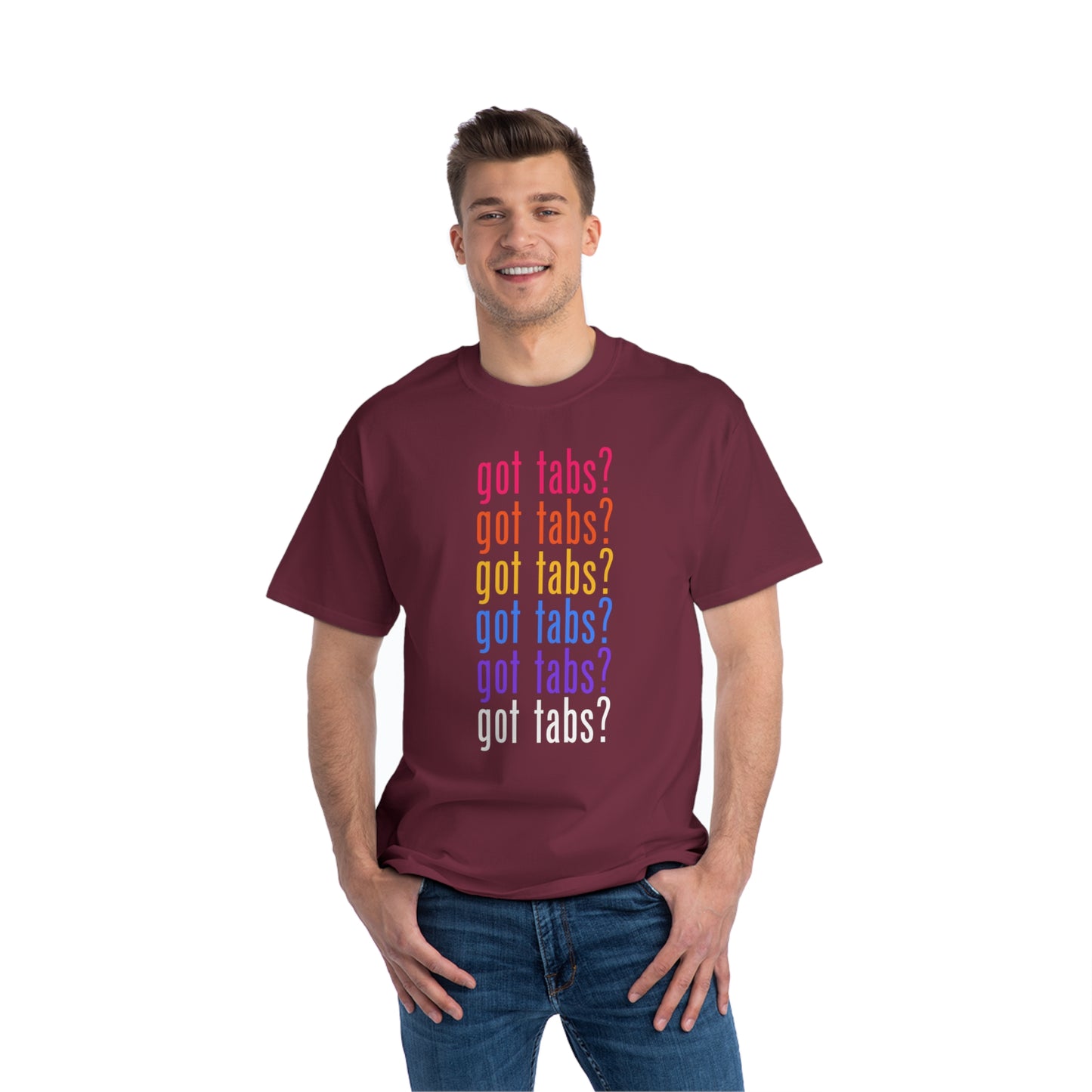 "Got Tabs?" Big & Tall Guitarist T-Shirt | Humorous Musician Apparel | Plus Size Music Tees for Guitar Players