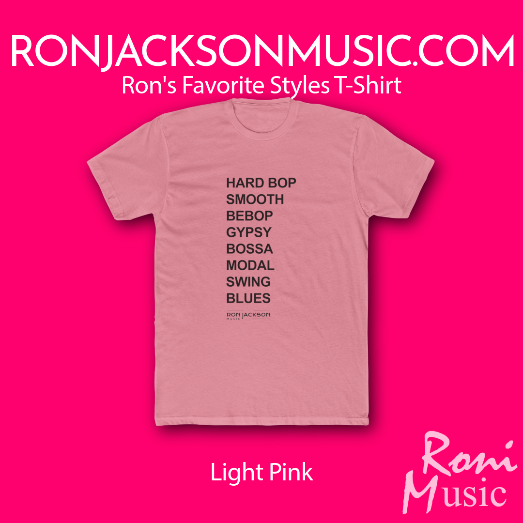 Ron's Jazz Styles T-Shirt | Conversation Piece Tee | Gifts for Musicians and Music Teachers