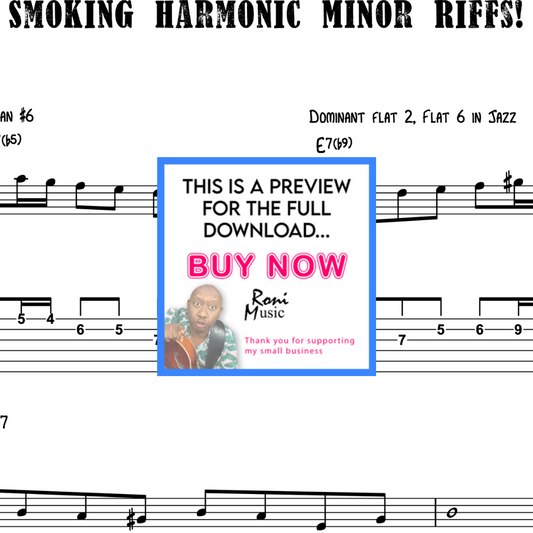 Exploring the Harmonic Minor Scale | Jazz Guitar Licks Lesson | 6-String Guitar | Sheet Music & TABS for Improvisation