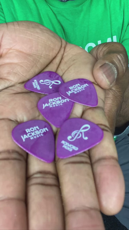Purple Ron Jackson Custom Guitar Picks | Special Edition | For Guitarists Seeking Precision