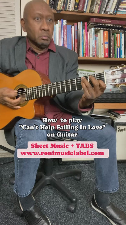 "Can't Help Falling In Love" Elvis Presley Guitar Tutorial | Love Ballads | Sheet Music & TABS | Learn Classic Love Songs