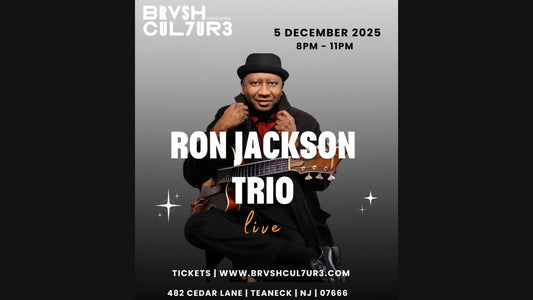 Ron Jackson Trio Brings 7-String Soul-Jazz to Teaneck’s BRVSH CUL7UR3 (Dec 5)