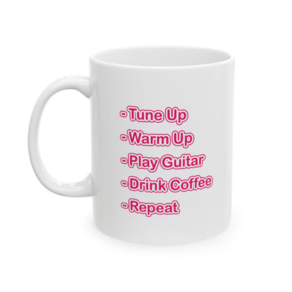 Keramiktasse „You Need To Practice“ | Lustige Haushaltswaren | Kaffeetasse für Gitarristen | Originelle Geschenke für Jazzmusiker