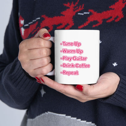 Keramiktasse „You Need To Practice“ | Lustige Haushaltswaren | Kaffeetasse für Gitarristen | Originelle Geschenke für Jazzmusiker