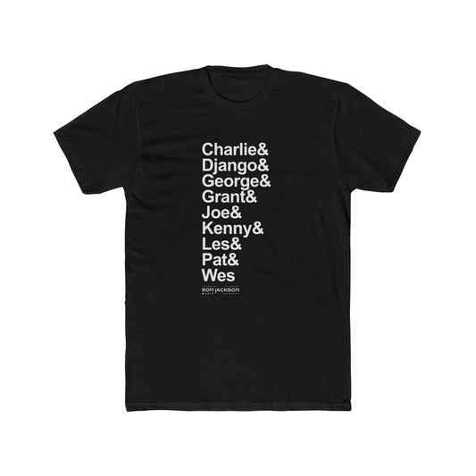 6 String Jazz Guitar Heroes Tee Shirt