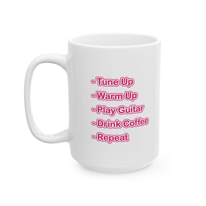 Keramiktasse „You Need To Practice“ | Lustige Haushaltswaren | Kaffeetasse für Gitarristen | Originelle Geschenke für Jazzmusiker