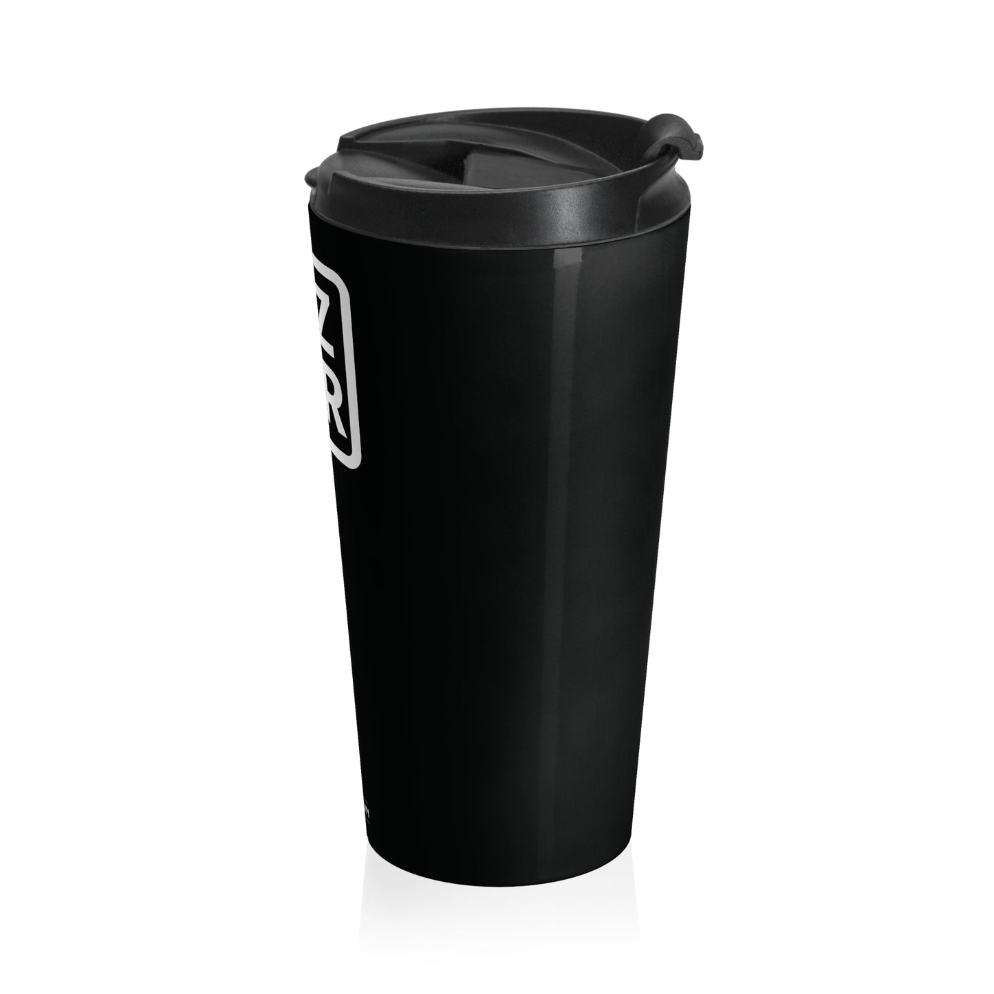 Black JZZ GTR® Logo Stainless Steel Travel Mug (15 oz)