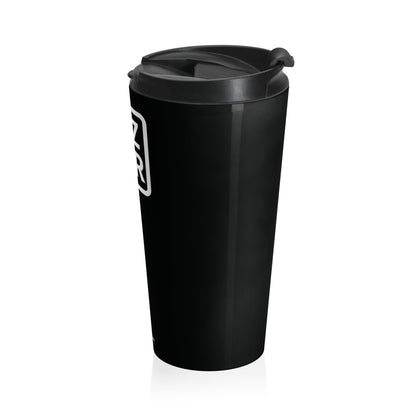 Black JZZ GTR® Logo Stainless Steel Travel Mug (15 oz)