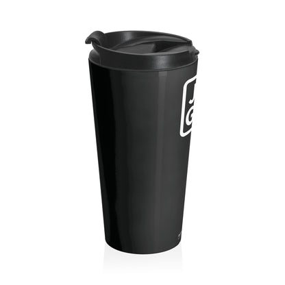 Black JZZ GTR® Logo Stainless Steel Travel Mug (15 oz)